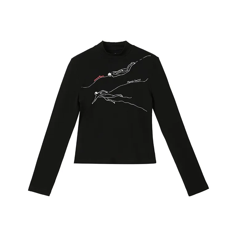 Umamiism Crew Neck Print Long Sleeved T Shirt Unisex-16