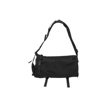 Deli Bear Nylon Crossbody Bag Unisex Black/Brown/Gray