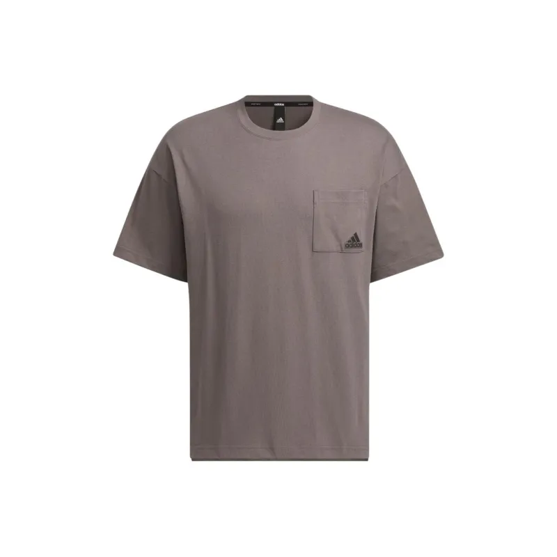 Adidas T Shirts Men Charcoal-0