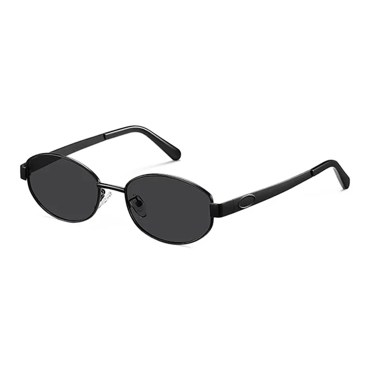 Morakot Alloy Oval Sunglasses Unisex-2