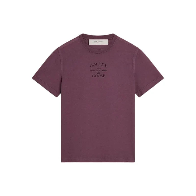 Golden Goose Logo Printed Crewneck T Shirt-0