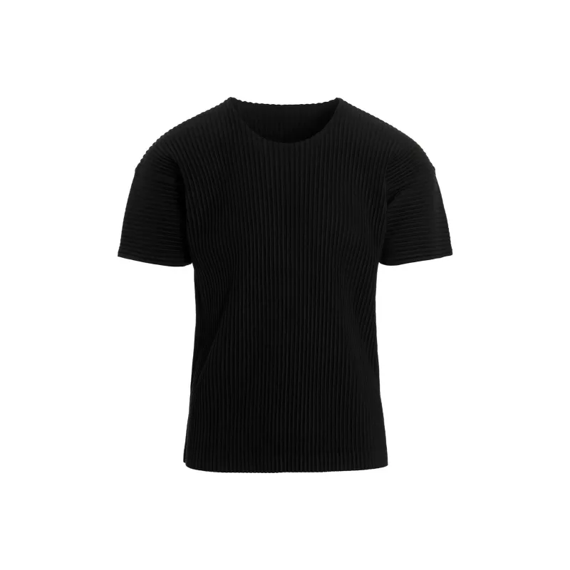 Homme Plissé Issey Miyake Pleated Crewneck T Shirt-0