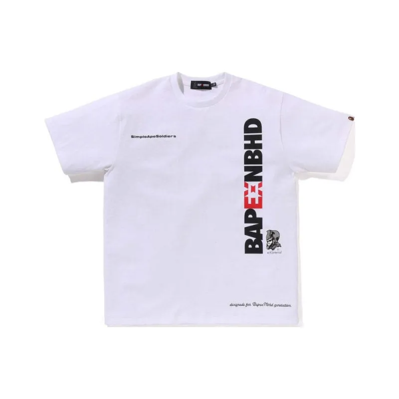 Neighborhood X A BATHING APE NEIGHBORHOOD Co brand T Shirts Unisex-2