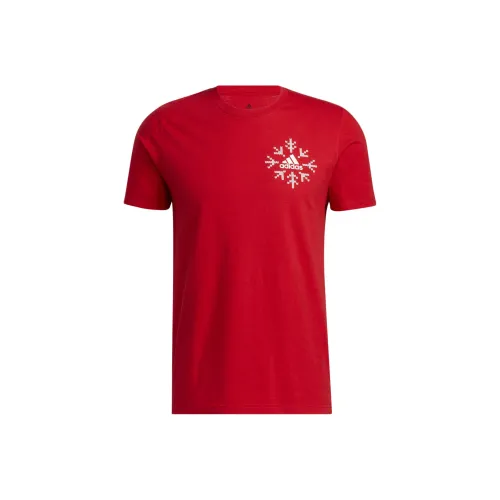 Adidas Free Shipping With AdiClub Snowflake Winter Holiday Graphic Tee