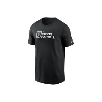 Nike NFL Las Vegas Las Vegas Raiders Team Outline Essential T-Shirt Men's Black