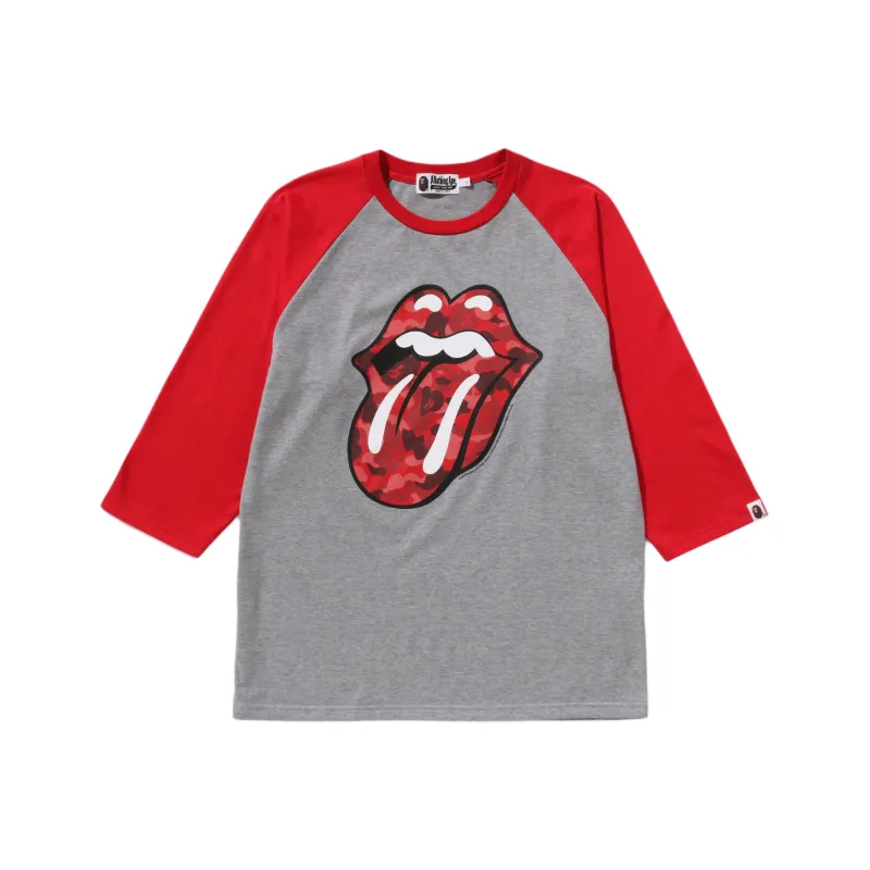 Bape X Rolling Stones 3/4 Sleeve Tee-1