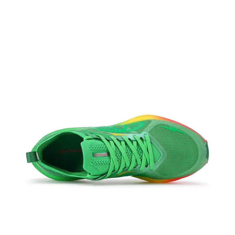 JEANSWEST Cushioning Support Abrasion Resistant Low Top Carbon Plate Running Shoes Unisex Moss Green Shadow-3
