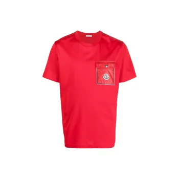 Moncler T-Shirts Men Red