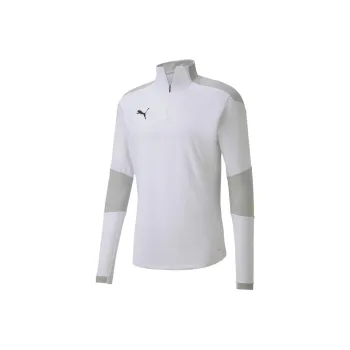 PUMA FIT Half Zipper Training Sweatshirt T Shirt Men's White
