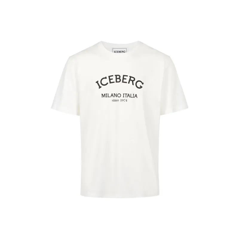 Iceberg Logo print T shirt-0