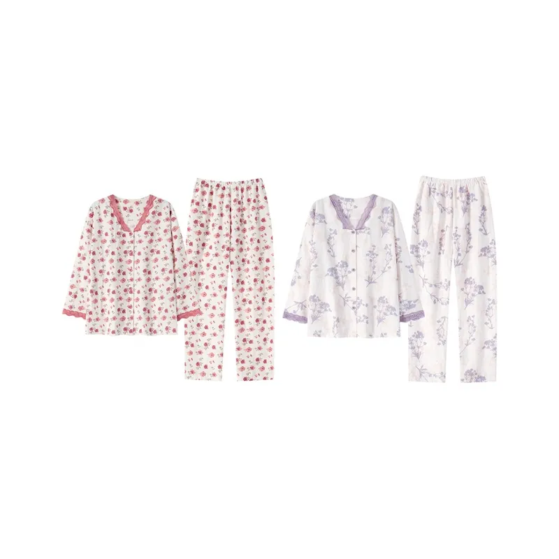 Herbal Primer Pajama Set Women's Combo Set-39