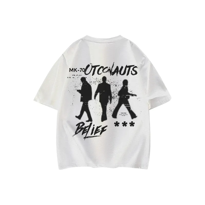 Small Columns Under The Sea T Shirt Unisex White-6