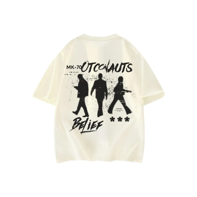 Small Columns Under The Sea T Shirt Unisex White-14