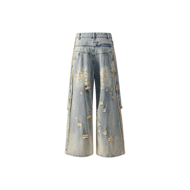 Endless Abyss Jeans Unisex Vintage Blue-1