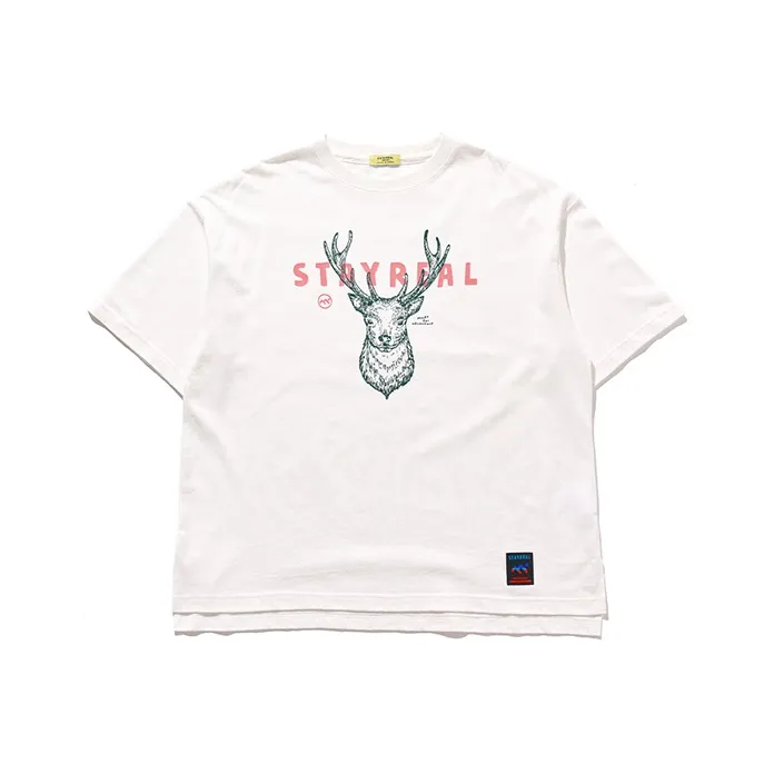 STAYREAL Crew Neck Short-Sleeved T-Shirts Unisex-8