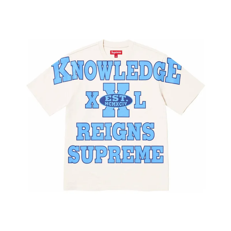 Supreme Overprint Knowledge S/S Top Stone-2