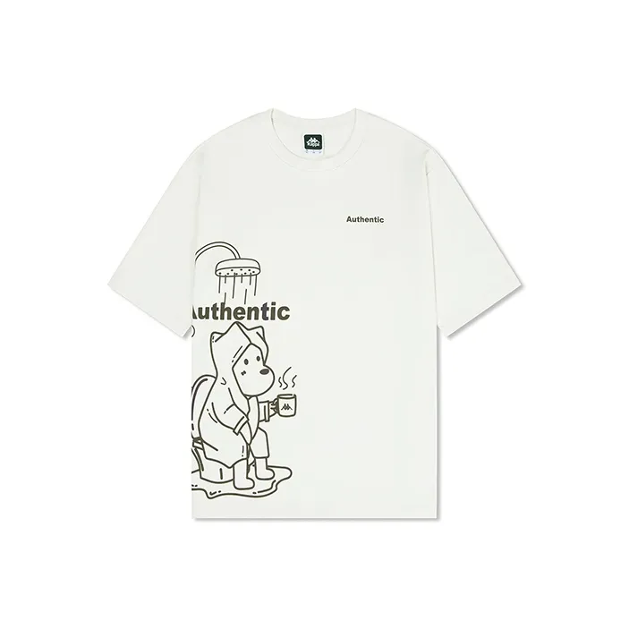 Kappa PLAYER T Shirts Unisex Birch White 0114-0