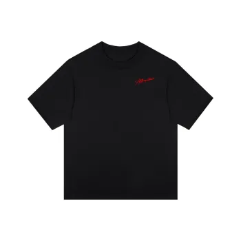 Kepu T Shirt Unisex Black With Red Stamping