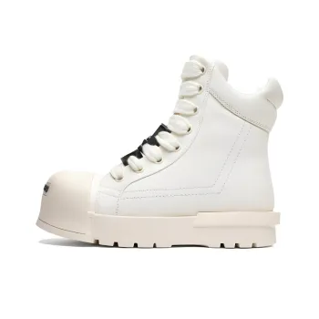 BARDILEV Ankle Boots Unisex White/Black
