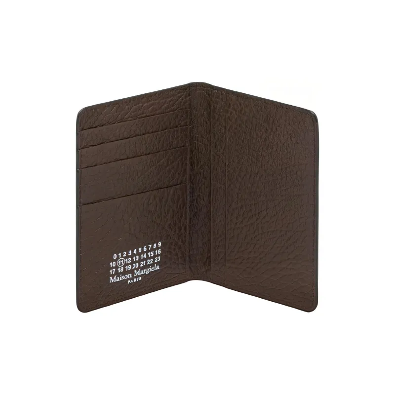 Maison Margiela Matte Calfskin Wallet Women's Walnut Brown-1