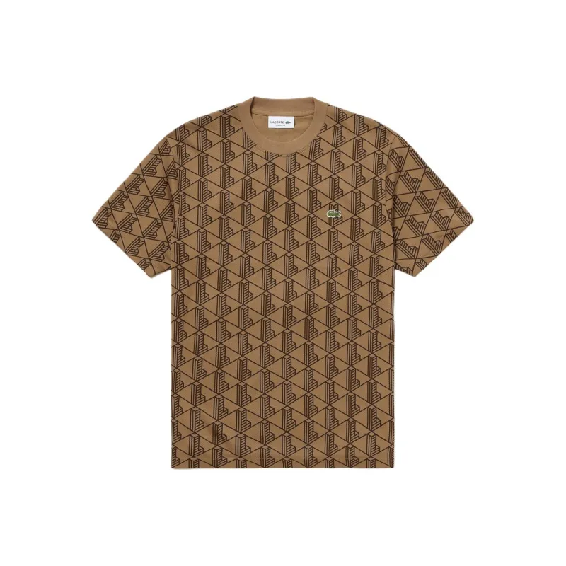 LACOSTE T Shirts Men Brown-0