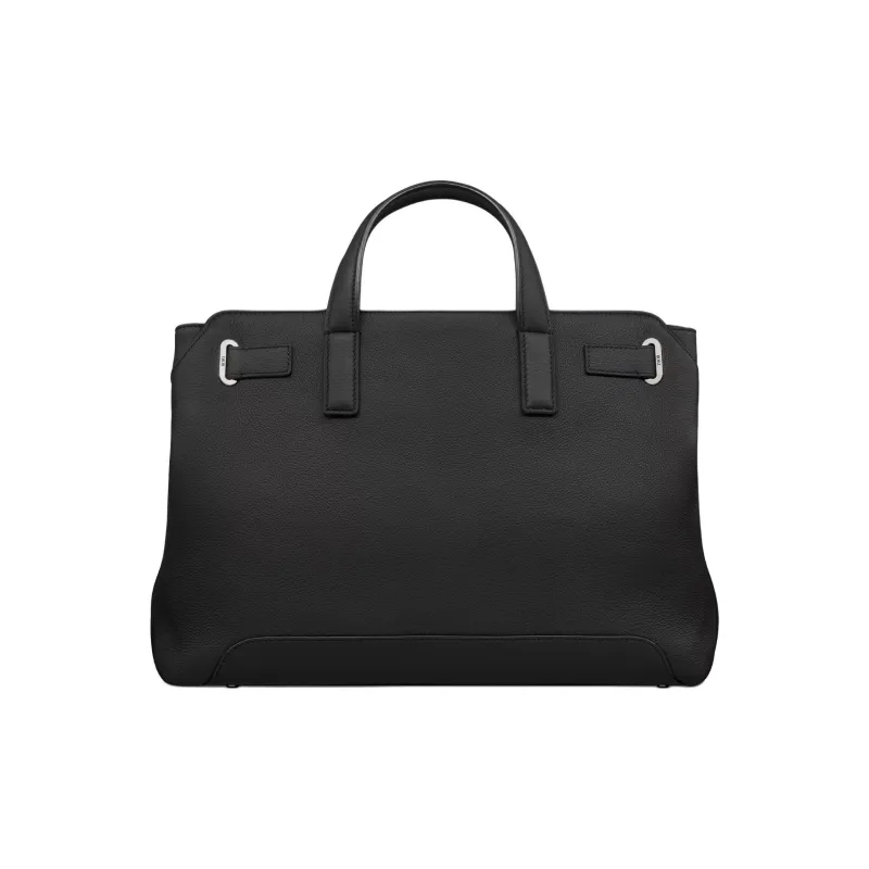 DIOR Cow Leather Tote Bag, Shopping Bag, Shoulder Bag, Crossbody Bag, Handbag Men's Black-3