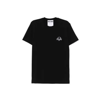 MOSCHINO Logo embroidered T shirt