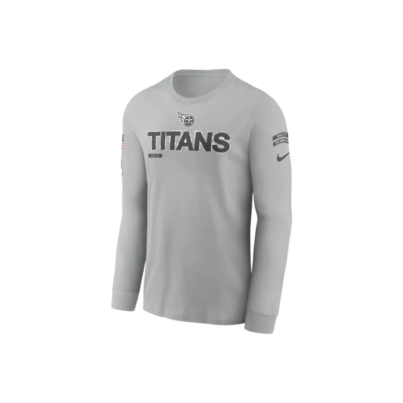 Nike Tennessee Titans Salute To Service Mascot Edge Legend Men's Nike Nfl Long Sleeve T Shirt-0