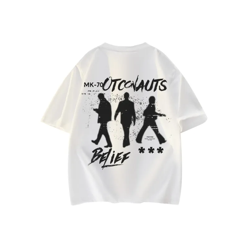 Small Columns Under The Sea T Shirt Unisex White-0