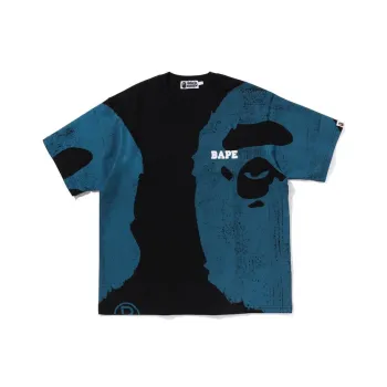 A BATHING APE Water Print Ape Head Relaxed Fit Ii Tee