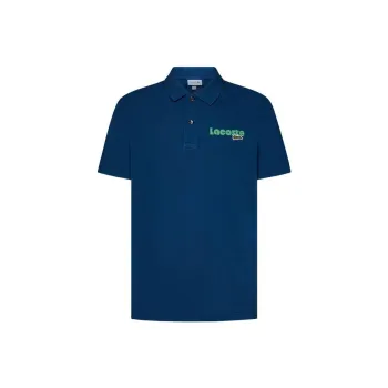 LACOSTE Logo print Piqué Polo Shirt