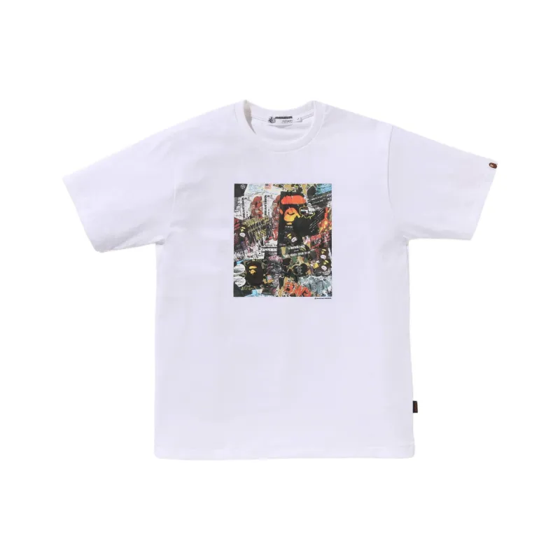 A BATHING APE Flyer Pattern Print Tee-2