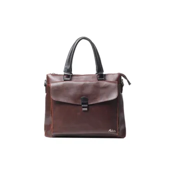 Mulinsen Polyester With PU Handbag Women's Coffee