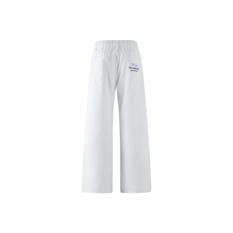 Qnxeey Jeans Unisex White-2