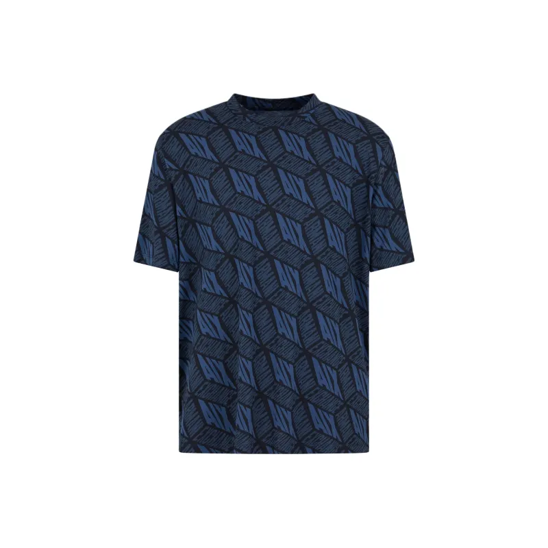 ARMANI EXCHANGEAE FW24 T Shirt Men's Blue-0