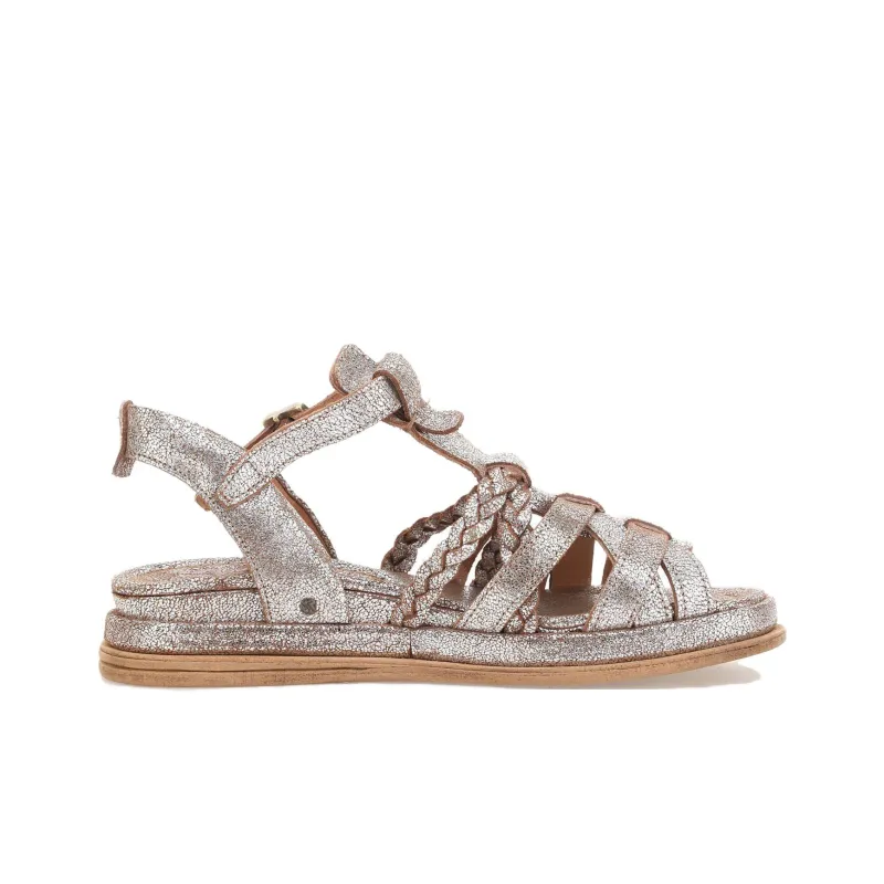 AirStep SPOON Roman Sandals Women's Silver Umber-1