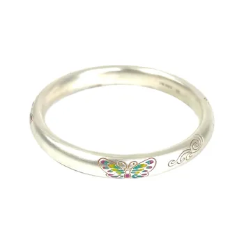 Love 999 Fine Silver Bangles Women's