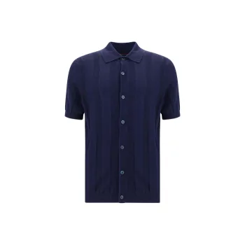 Brunello Cucinelli Short Sleeved Knitted Shirt