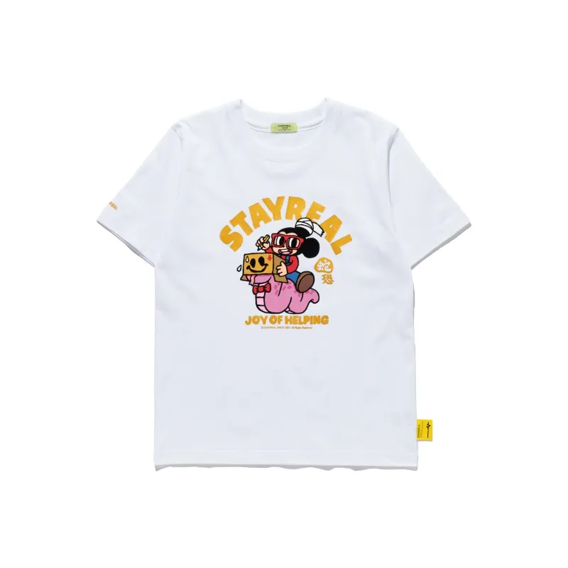 STAYREAL Crew Neck Short Sleeved T Shirts Unisex-3