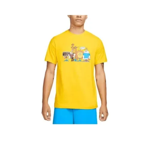 Nike Clothing T Shirts Men Yellow
