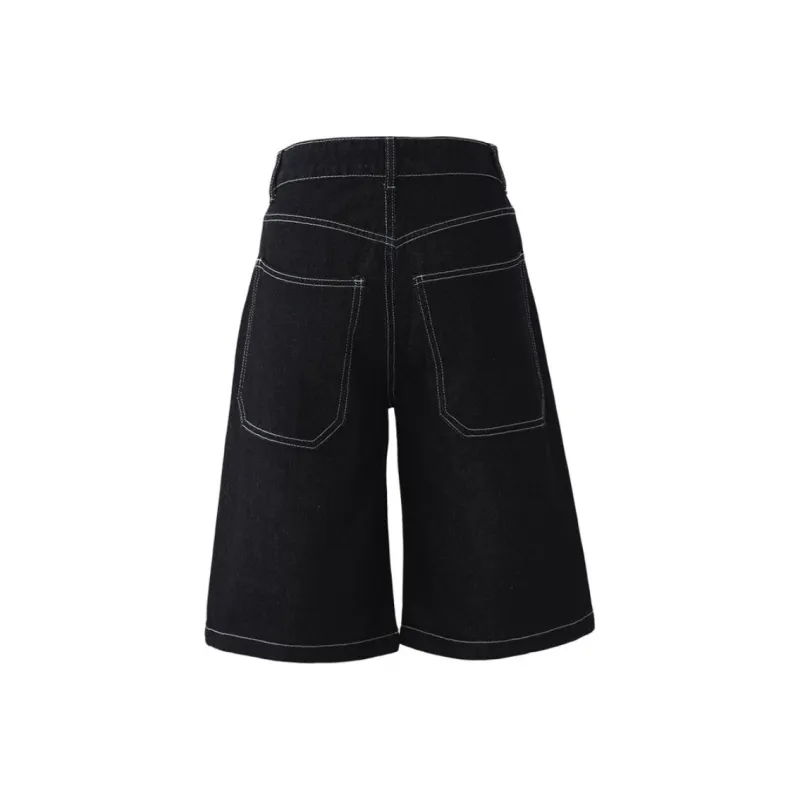 ZAZN Denim Shorts Women's Black-1