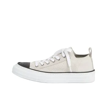 Brunello Cucinelli Knitted Lace Up Sneakers Women's
