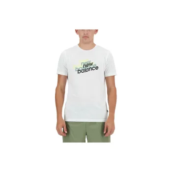New Balance Essentials Heathertech T Shirt Men's White