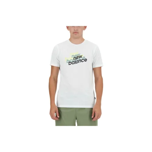 New Balance Essentials Heathertech T Shirt Men's White