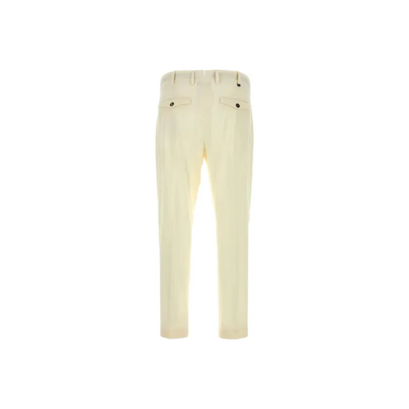 PT Pantaloni Torino Casual Pants Men's Ivory-1