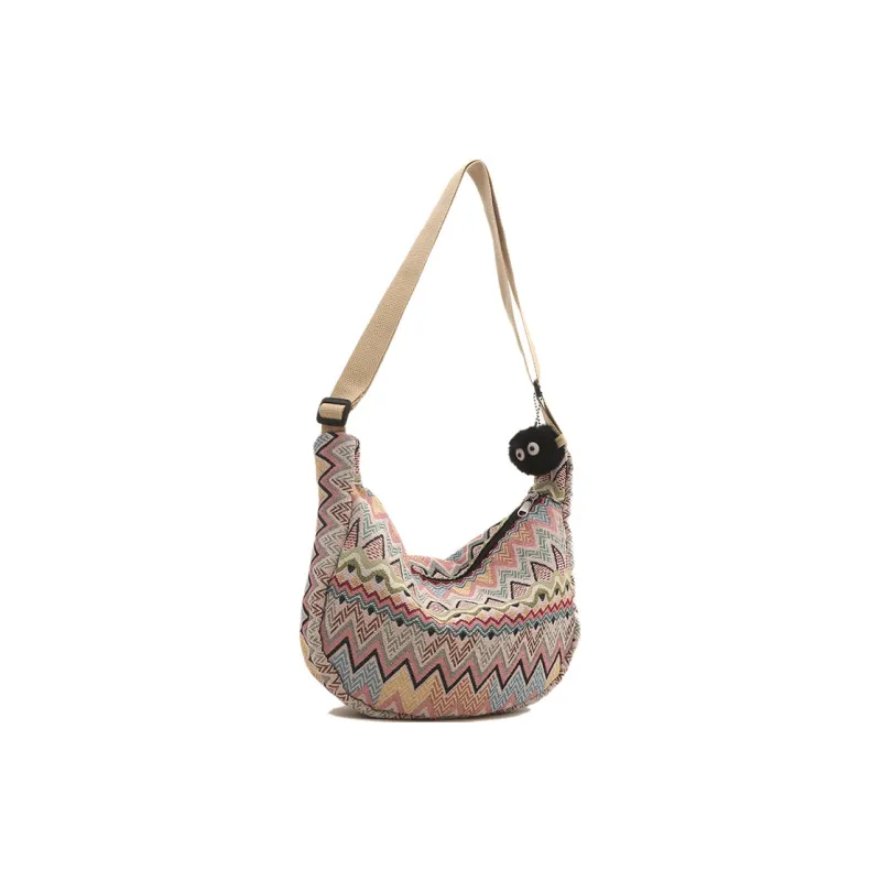 BALANG Canvas Crossbody Bag, Shoulder Bag Regular Women's Multicolor-0