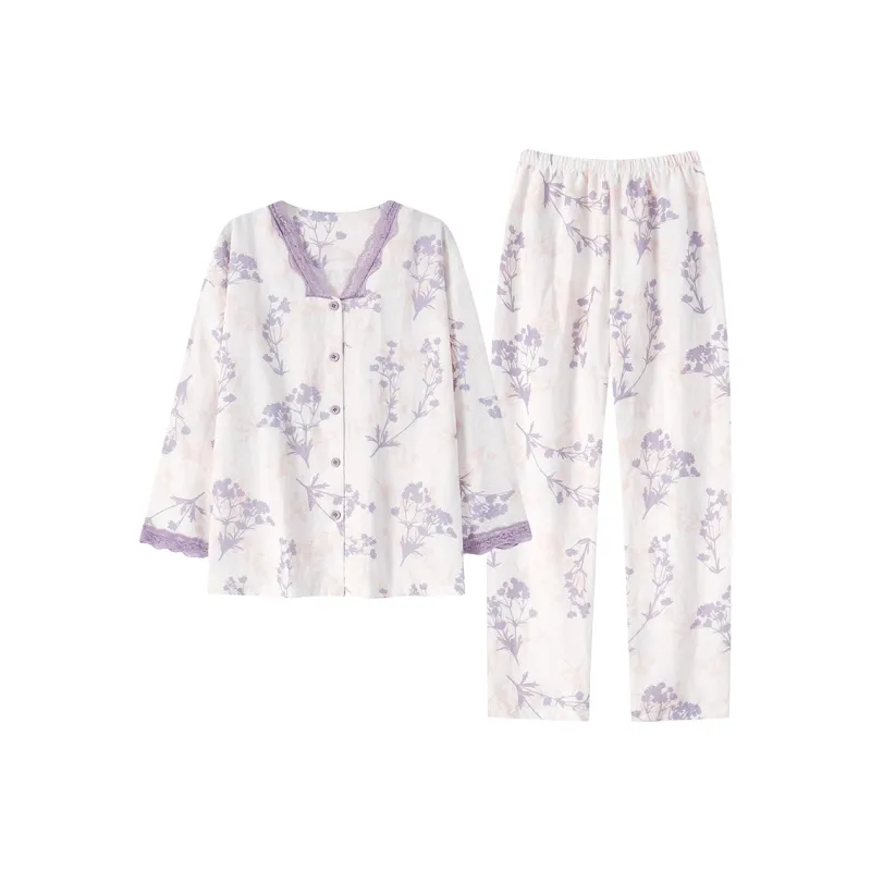 Herbal Primer Pajama Set Women's Combo Set-24