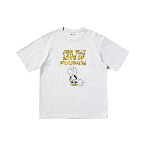 UNIQLO x PEANUTS Collaboration SS25 T Shirt Unisex Gray