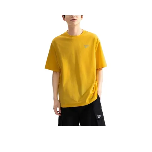 Reebok T Shirt Unisex Light Yellow
