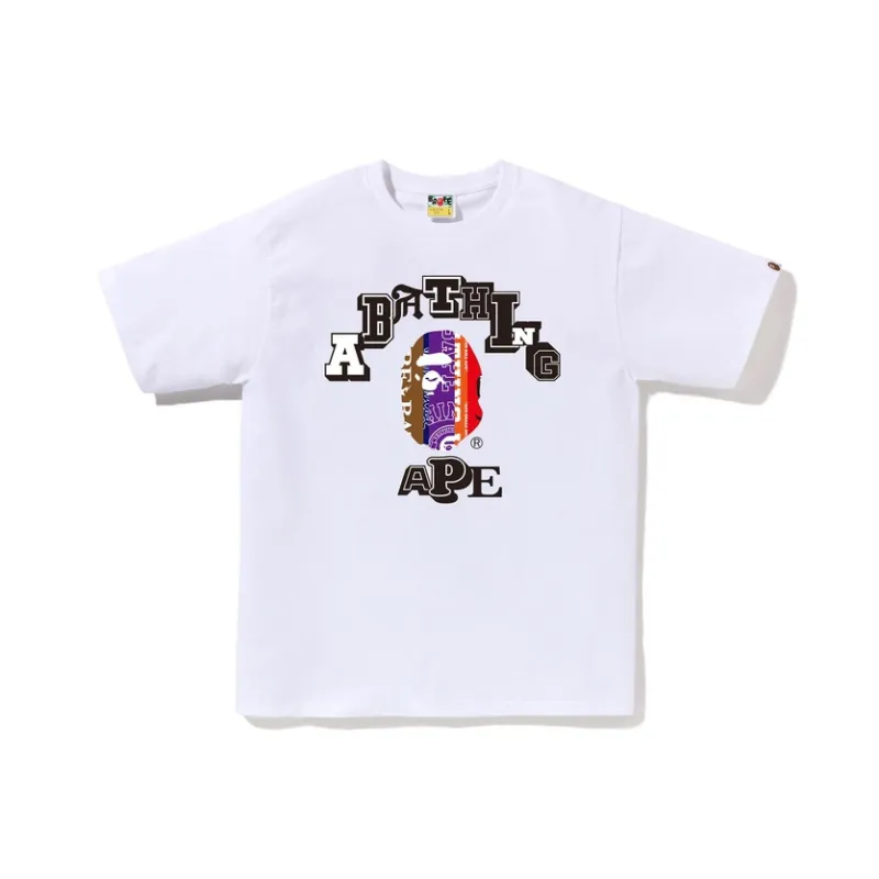 A BATHING APE Fans Scarf College Tee-1
